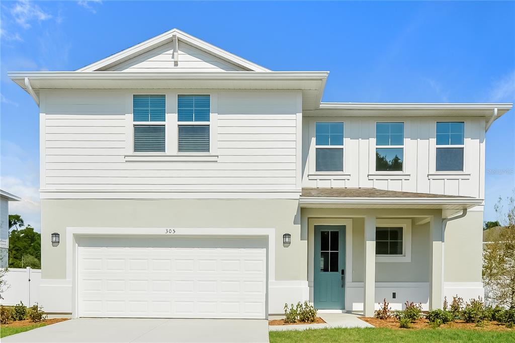 a front view of a house