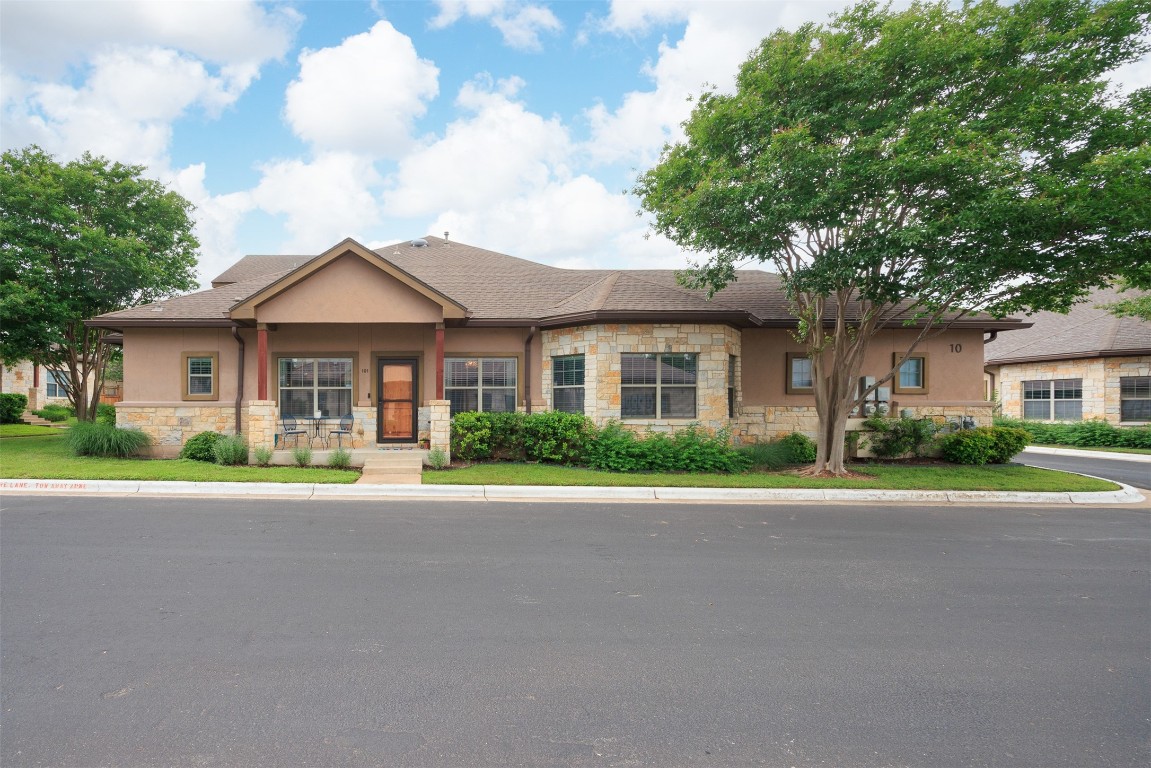 Stylish 2-bed, 2-bath sanctuary in Davis Place Townhomes at 8701 Escarpment Boulevard, Unit 101.