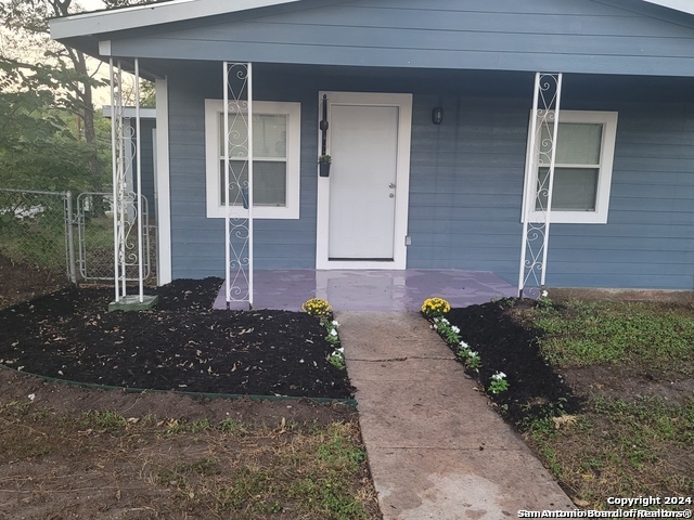 a front view of a house