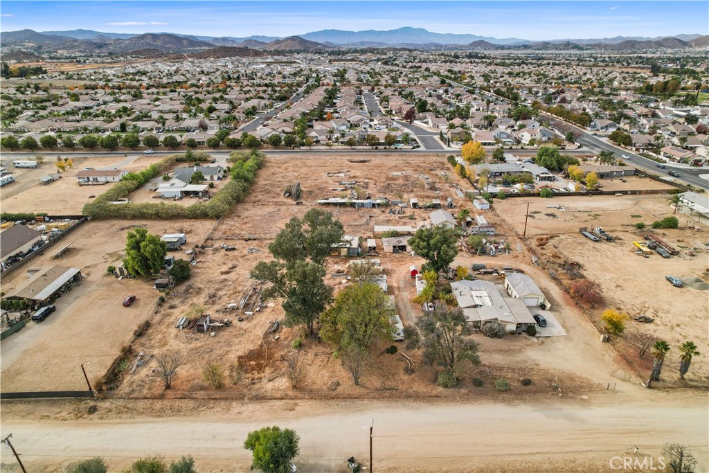 an aerial view of a city