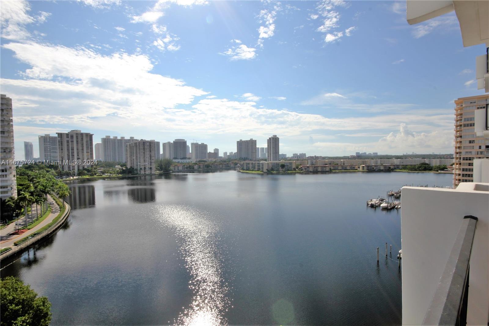 a view of river and city from balcony