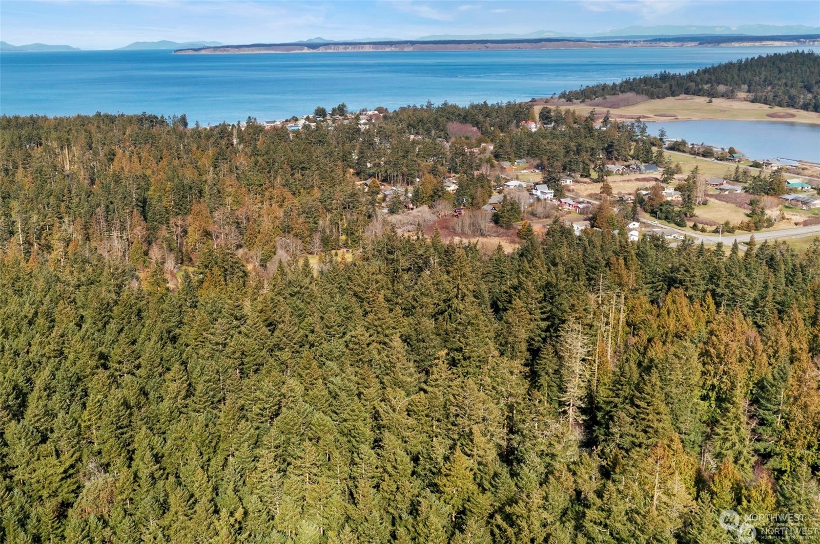 a view of city and ocean