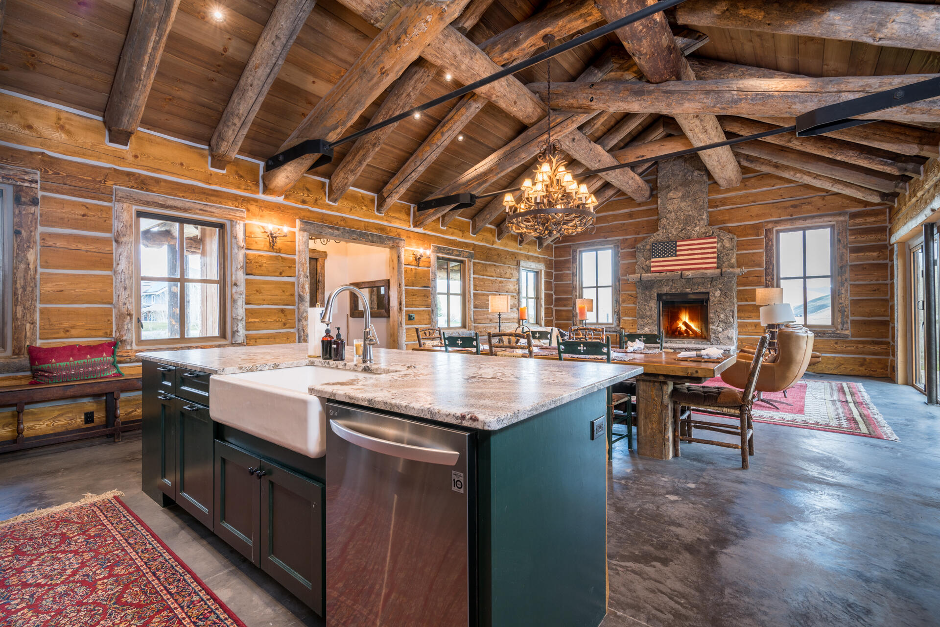 Kitchen into Living Room