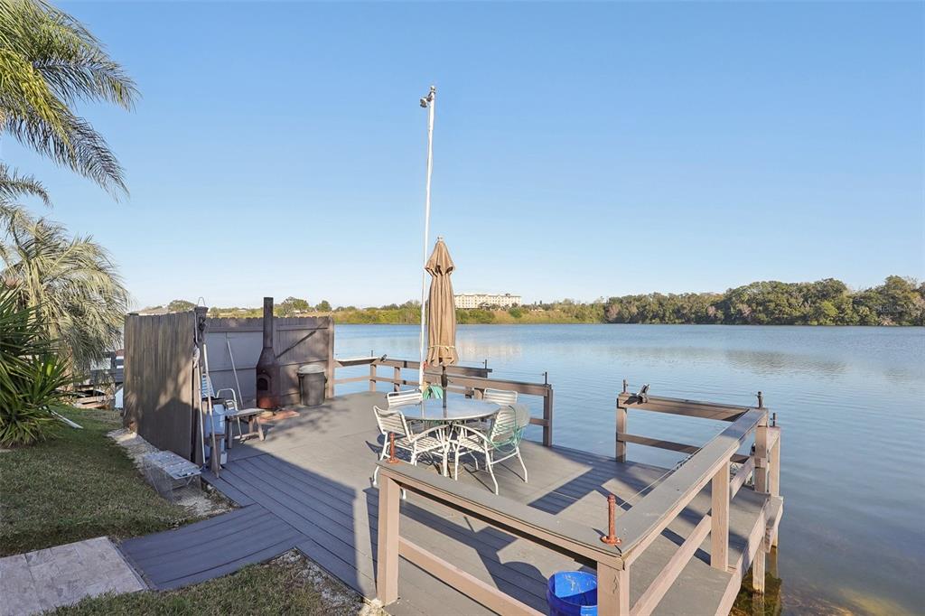 Dock and Lake Frances view