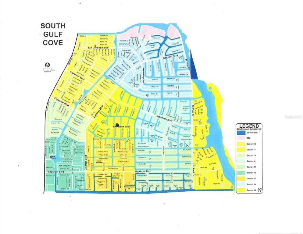 South Gulf Cove Map 14300 Keystone Boulevard, Port Charlotte, Fl 33981 | Compass