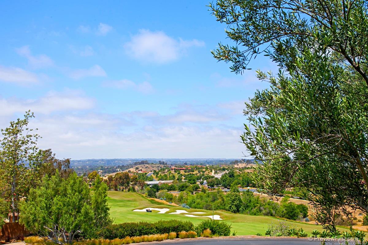 Panoramic views of the golf course, evening lights and the ocean when clear are all to be had here.